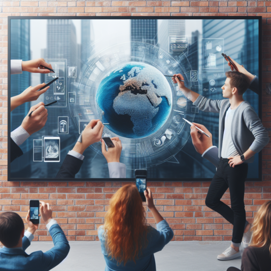 interactive touch screen wall