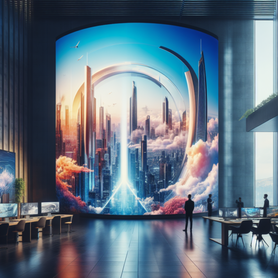 curved led screen wall
