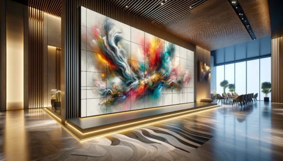 artistic video wall