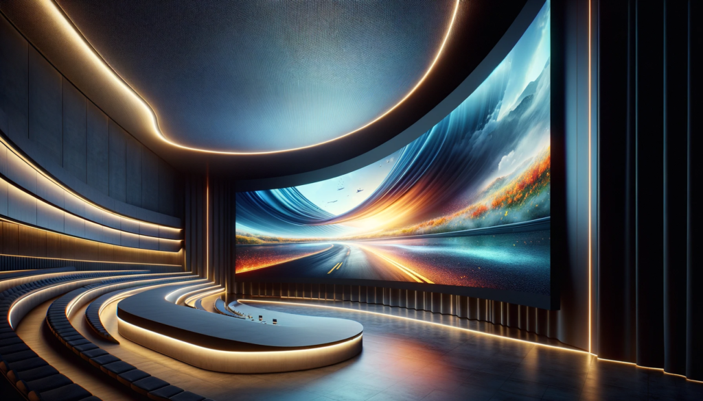 curved led display wall