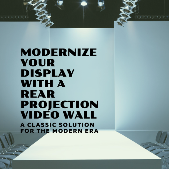 rear projection video wall