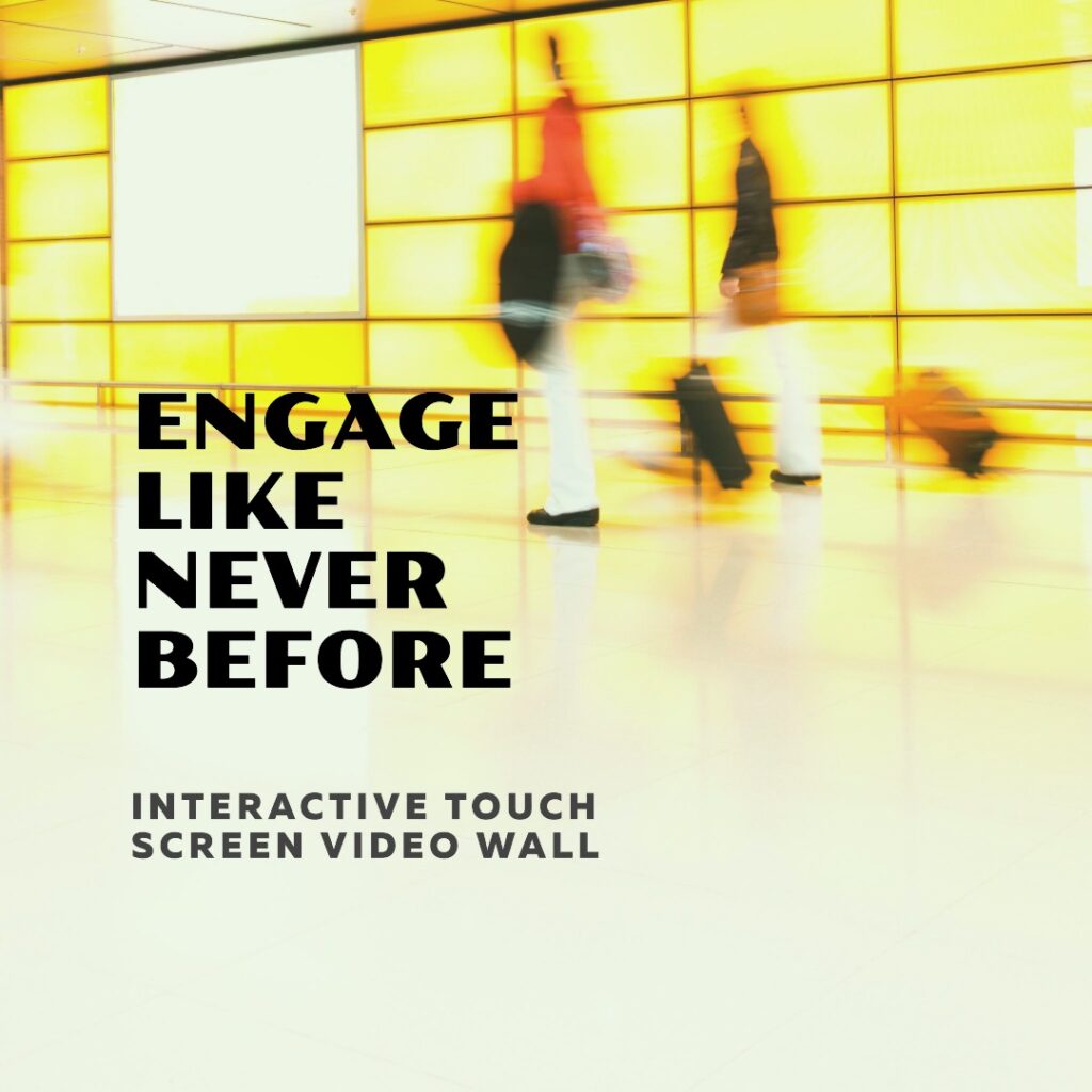 interactive touch screen video wall